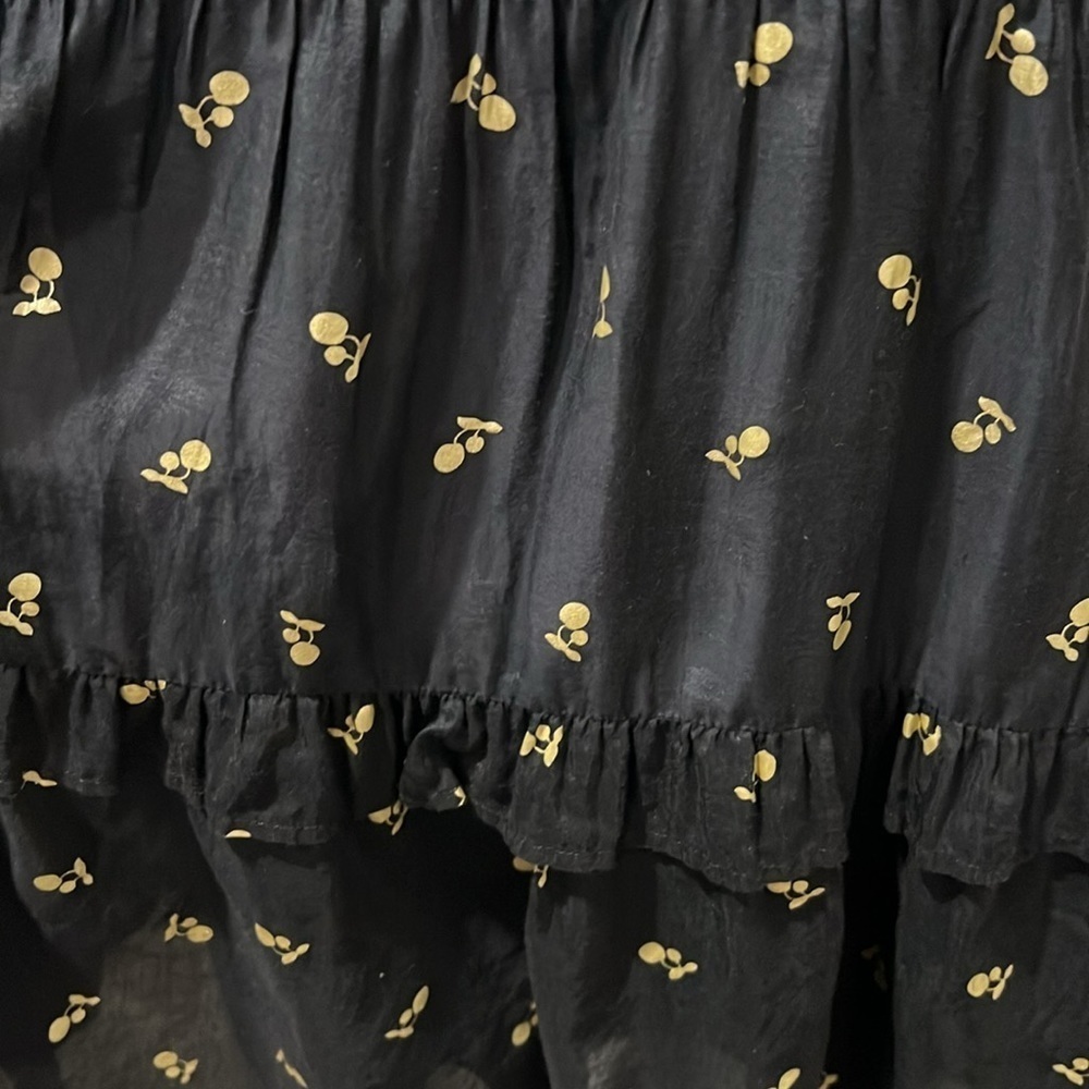 Juicy Couture Black Label Cherry Print Silk Blend Mini Dress M - Picture 7 of 10
